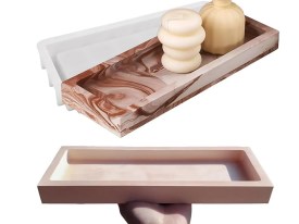 Molde silicona bandeja rectangular borde alto BM4435 (2)